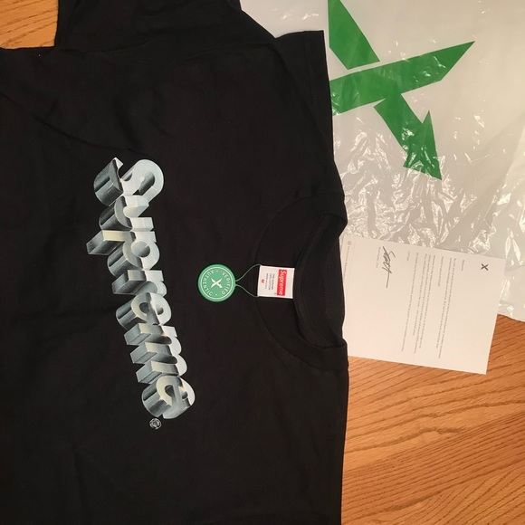 Supreme Chrome Logo Tee - Picture 1 of 4